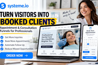 build a systeme io appointment booking funnel with automation