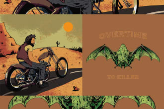 create vintage culture illustration for band album cover etc