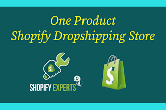 design one product shopify store