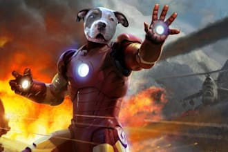 create superhero portraits of your beloved pets in 12 hours