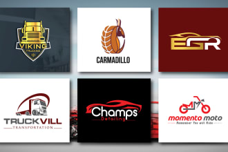 design modern transport logistic trucking company logo