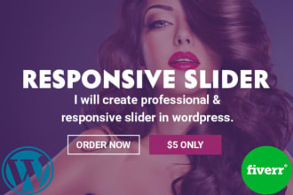 create of all wordpress website design and revoliton slider