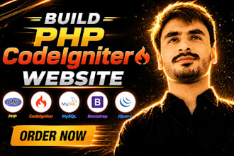 build PHP codeigniter website as full stack developer