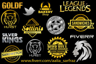 convert your logo into 3d metallic, gold and silver