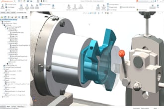 cnc program file for milling, turning and cuting in 24h