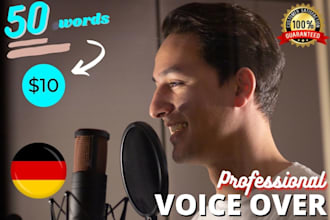 record a professional german voice over