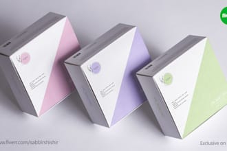 design minimalist product packaging or label design