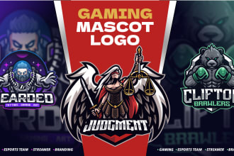 design awesome mascot logo for gaming, business, sports team