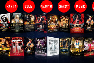 do animated motion flyer for your party, nightclub, event, birthday, new year