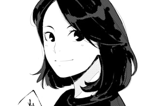 draw manga style portrait illustration