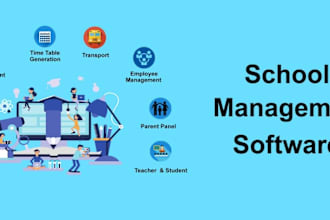 create school website and school management system