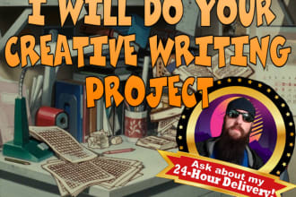 do creative writing, content writing, articles, and other creative work