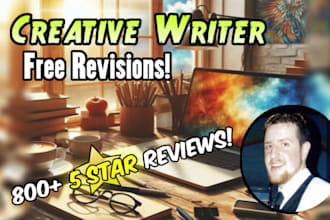 do creative writing, content writing, articles, and other creative work