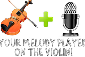 record ANY melody you hum on the violin