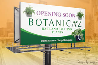 design billboard, banner and poster for you
