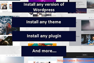 install wordpress,plugins and theme