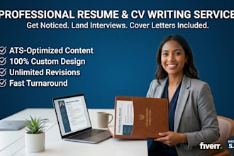 proffesionaly write edit and create resume and CV cover letter