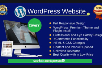 design and develop wordpress website for grocery, ecommerce, school, blog, hotel