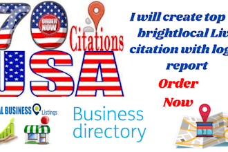 do 70 local citations and directory submission for local SEO