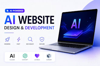 design and develop ai website using claude, chatgpt, lovable, cursor ai