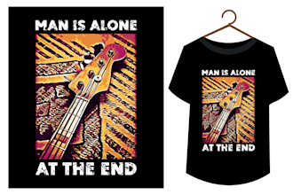 do creative t shirt design and with typography