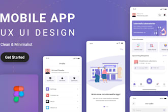 create a creative mobile app UX UI design in figma