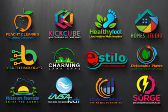 do professional 3d logo design for your business, company, brand and website