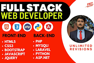 be your professional full stack web developer