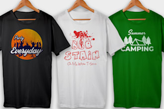 create text t shirt design