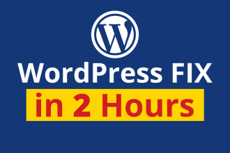 fix your wordpress website issues and errors or customize
