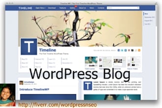 install WordPress blog with the theme to turn your blog into Facebook Timeline
