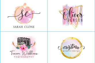 design a feminine logo for your business