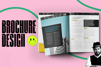 do brochure design, trifold brochure, and annual report