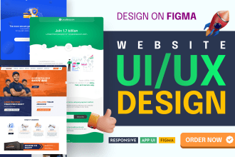 design clean web ui design app UI, website, and landing page