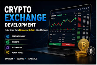 develop a binance or kucoin like cryptocurrency exchange platform