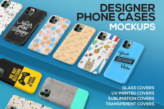 create phone case smart object mockups for ecommerce sellers