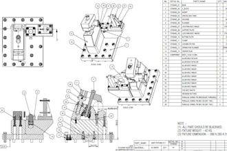 design 2d cad drawing for production along with gdt