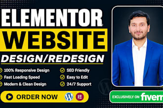 design elementor website redesign elementor website development redesign website