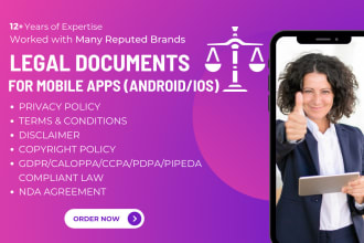 create privacy policy, terms and conditions for your app