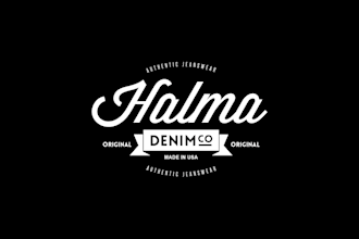 design a lettering text vintage logo