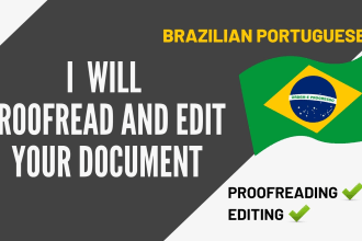 proofread and edit brazilian portuguese documents