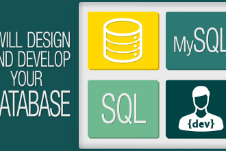 design your db mysql or ms sql server
