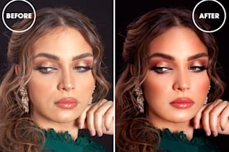 retouch photo, fashion image, model, skin retouch enhance