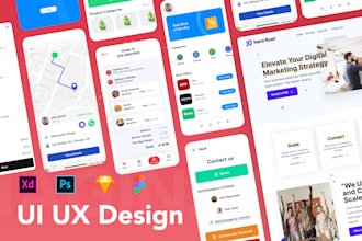 Hot Deals!  do amazing mobile app UI UX design website UI UX design