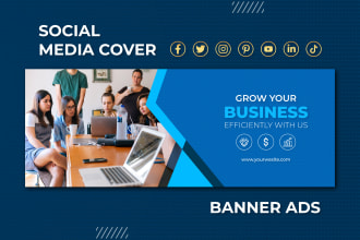 design facebook cover ads or any social media banner