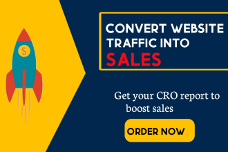 provide expert website analysis for cro conversion rate optimization