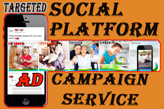 create and optimize highly targeted social platform ad campaign service