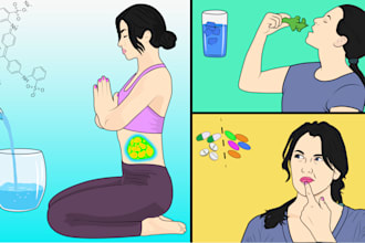 create scroll stopping storyboard illustration for facebook ads