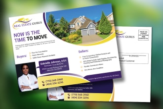 do professional, new eddm any postcard design