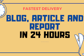 do web research, write reports, articles, and blogs